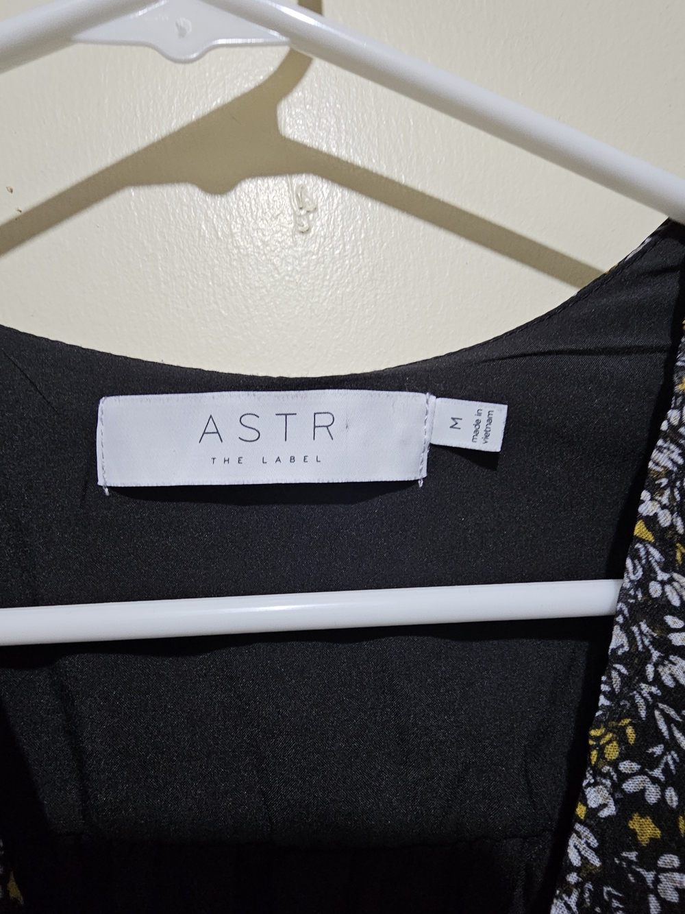 ASTR The Label Black Floral Dress